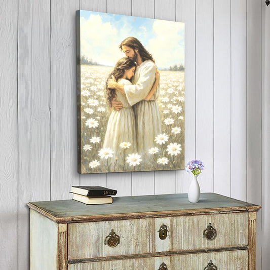 Divine Embrace of Grace Faith Wall Art