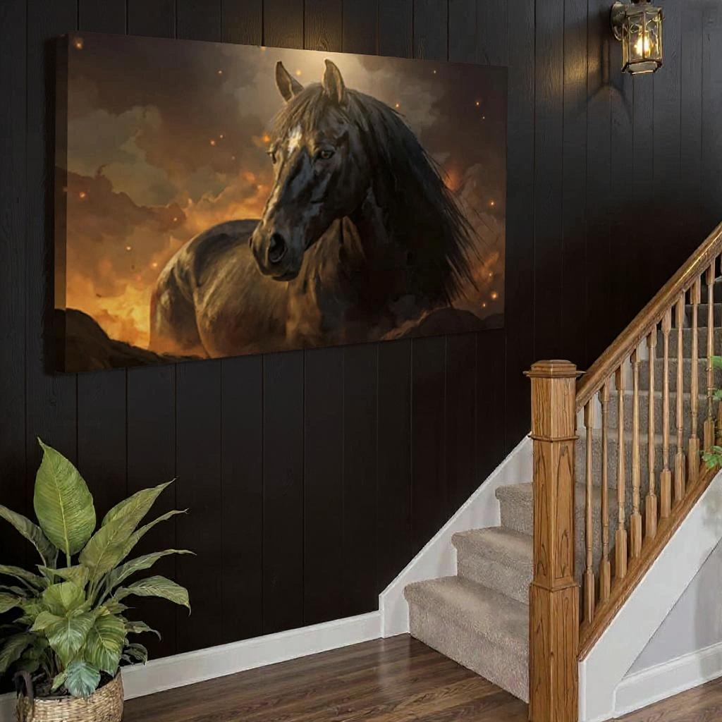 Horse Watercolor Wall Art