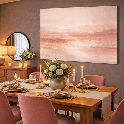 Peach Mist Serenity Abstract Wall Art