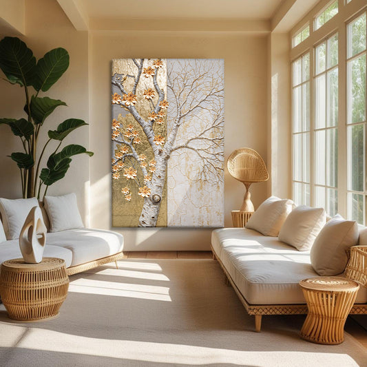 Ivory Seasons Impasto Wall Art