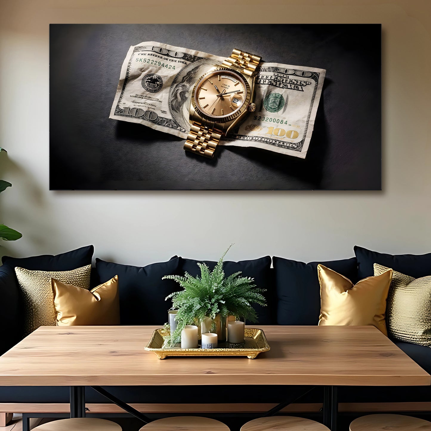 Time Is Money Wall Art