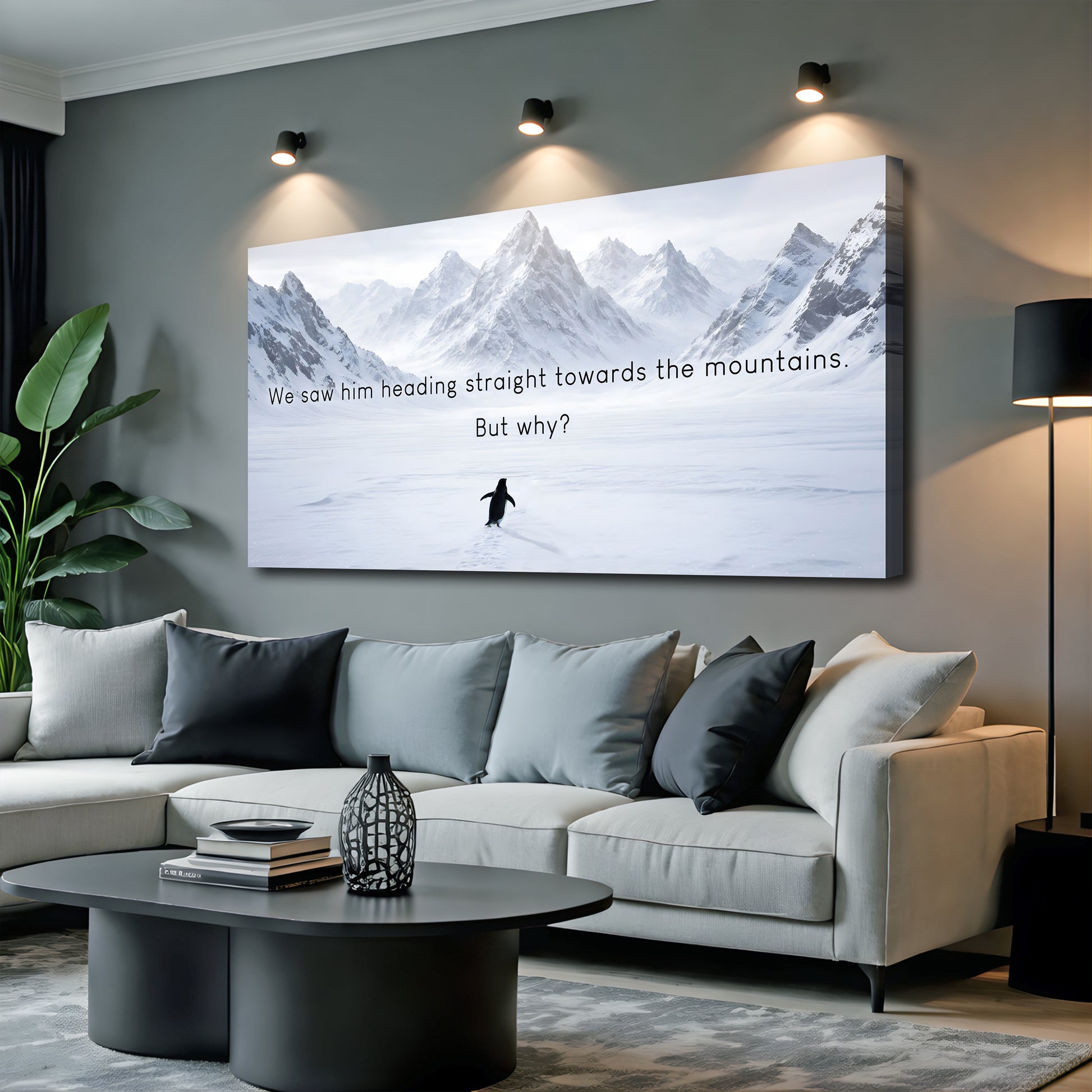 Heading Towards The Mountains Wall Sign