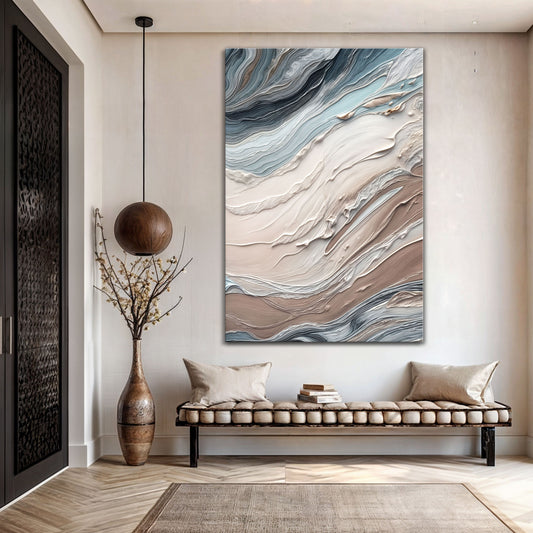 Earth Tone Swirls Wall Art
