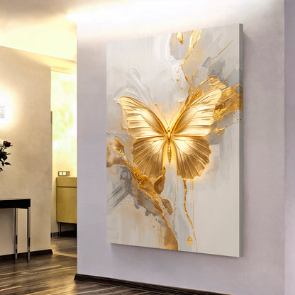 Golden Butterfly Wall Art