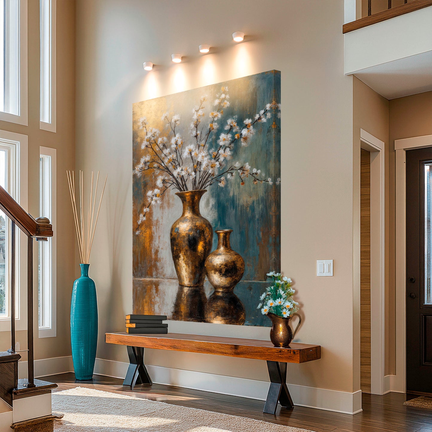 Vintage Vased Floral Wall Art