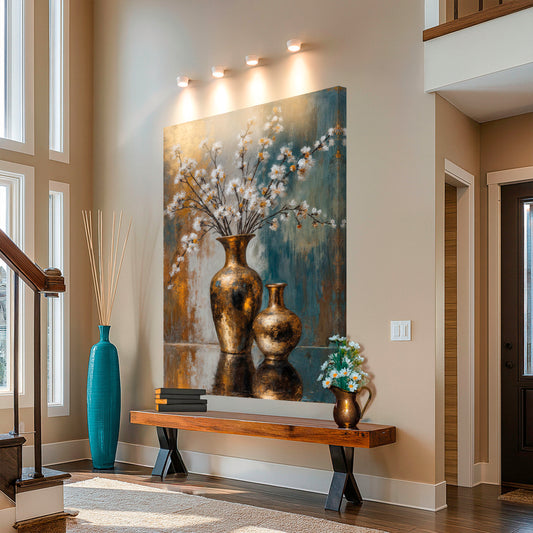 Vintage Vased Floral Wall Art