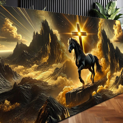 3D Horse Faith Wall Art