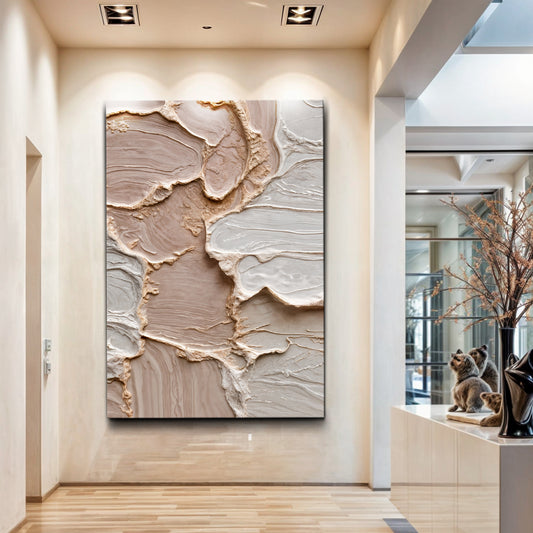 Ivory Minimalist Abstract Wall Art