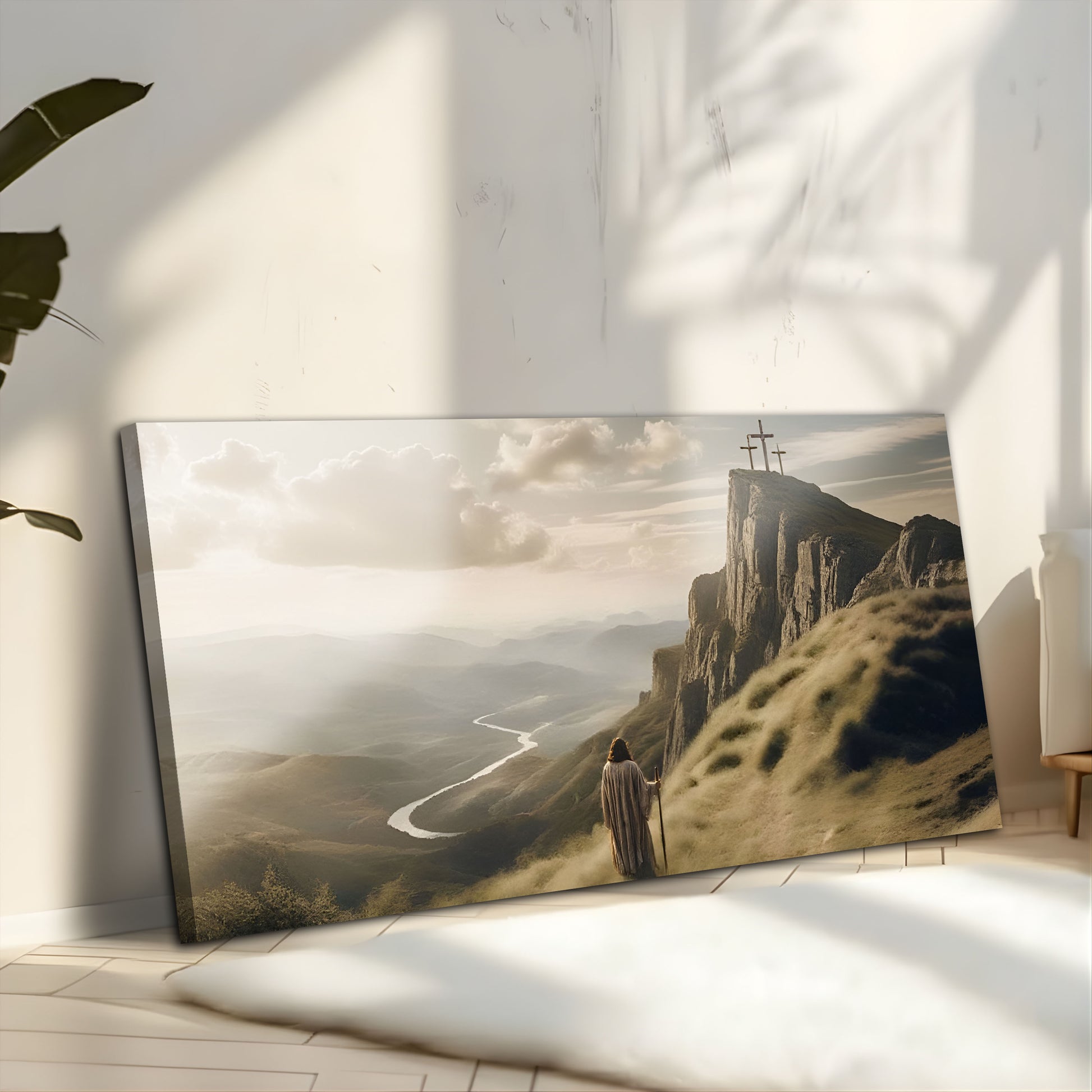 Walking to Golgotha Faith Wall Art