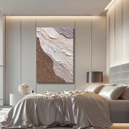 Abstract Earthy Waves Wall Art