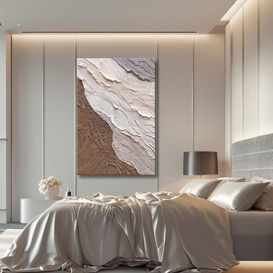 Abstract Earthy Waves Wall Art