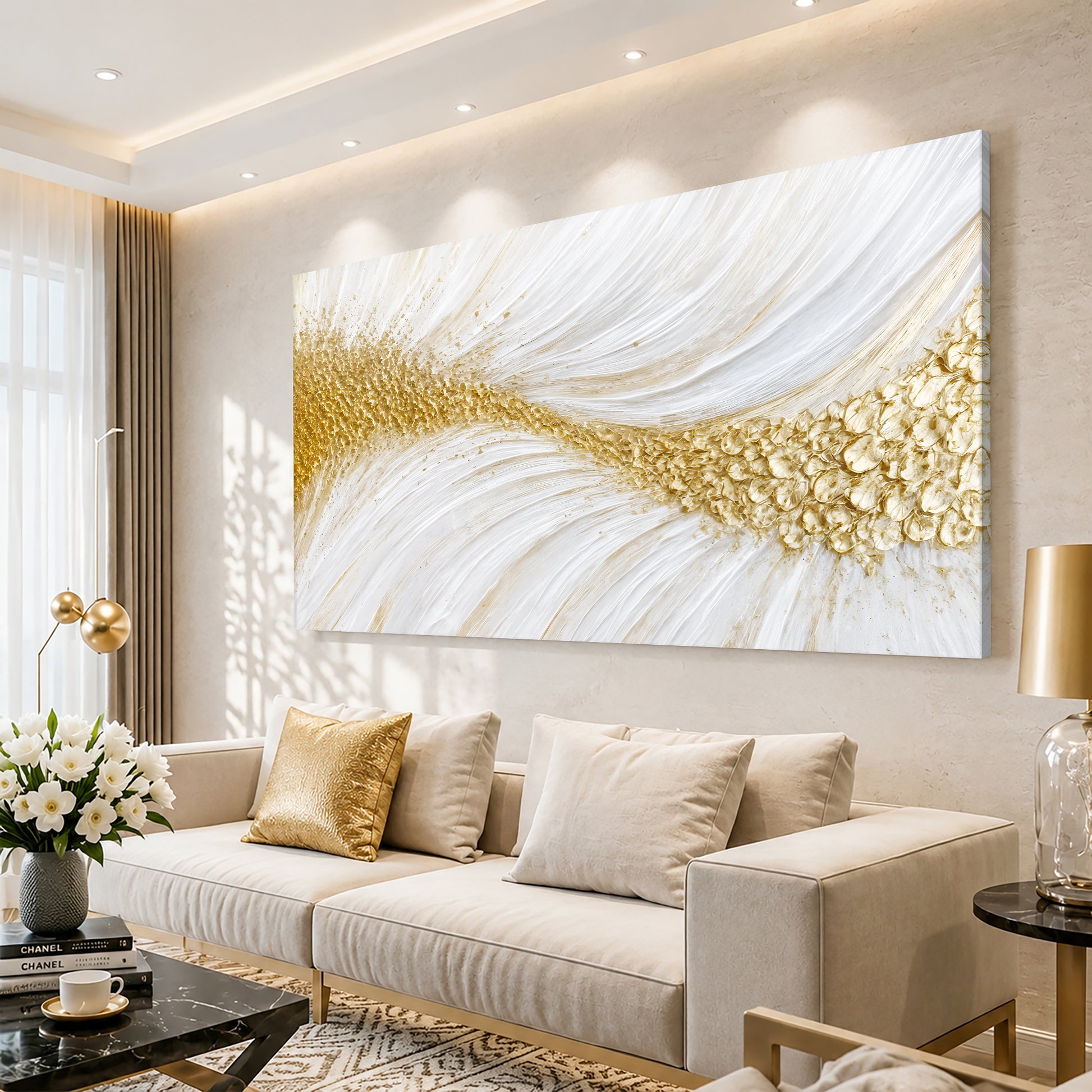 Golden Radiant Flow