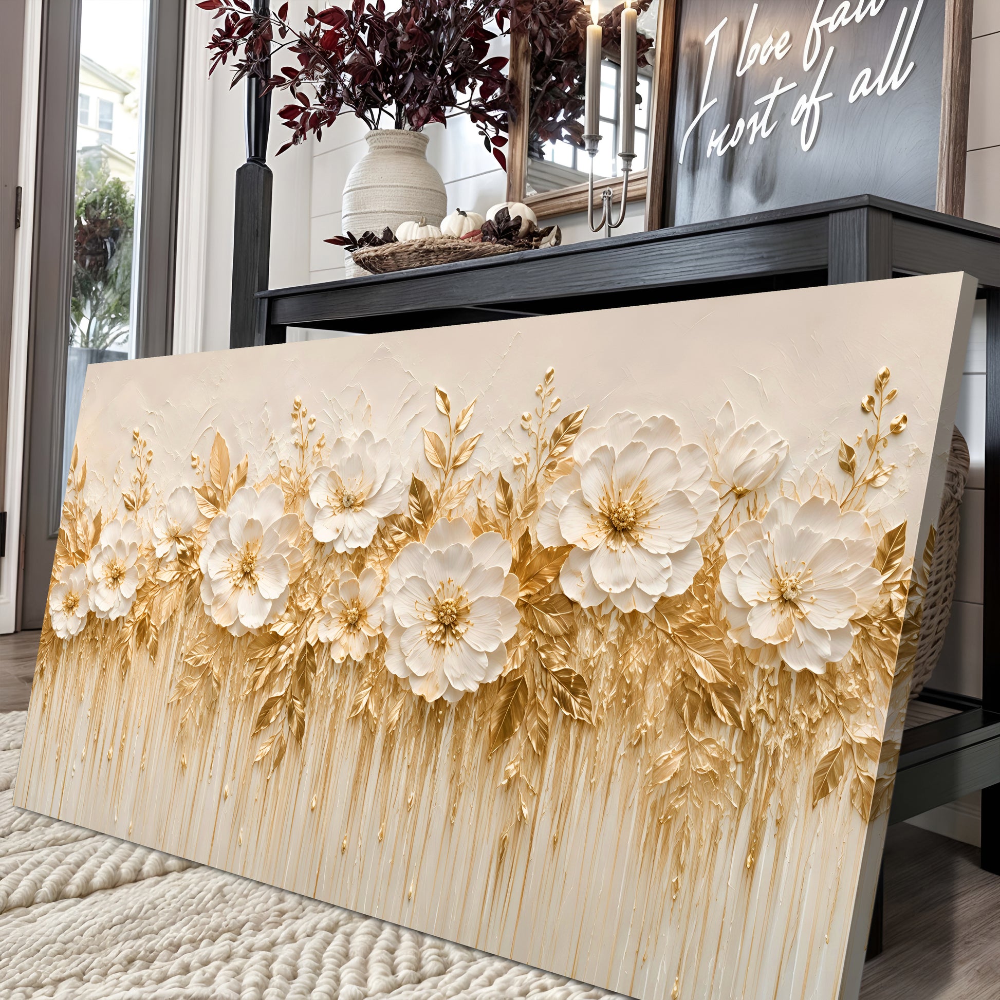 Ivory Blossom Symphony Wall Art