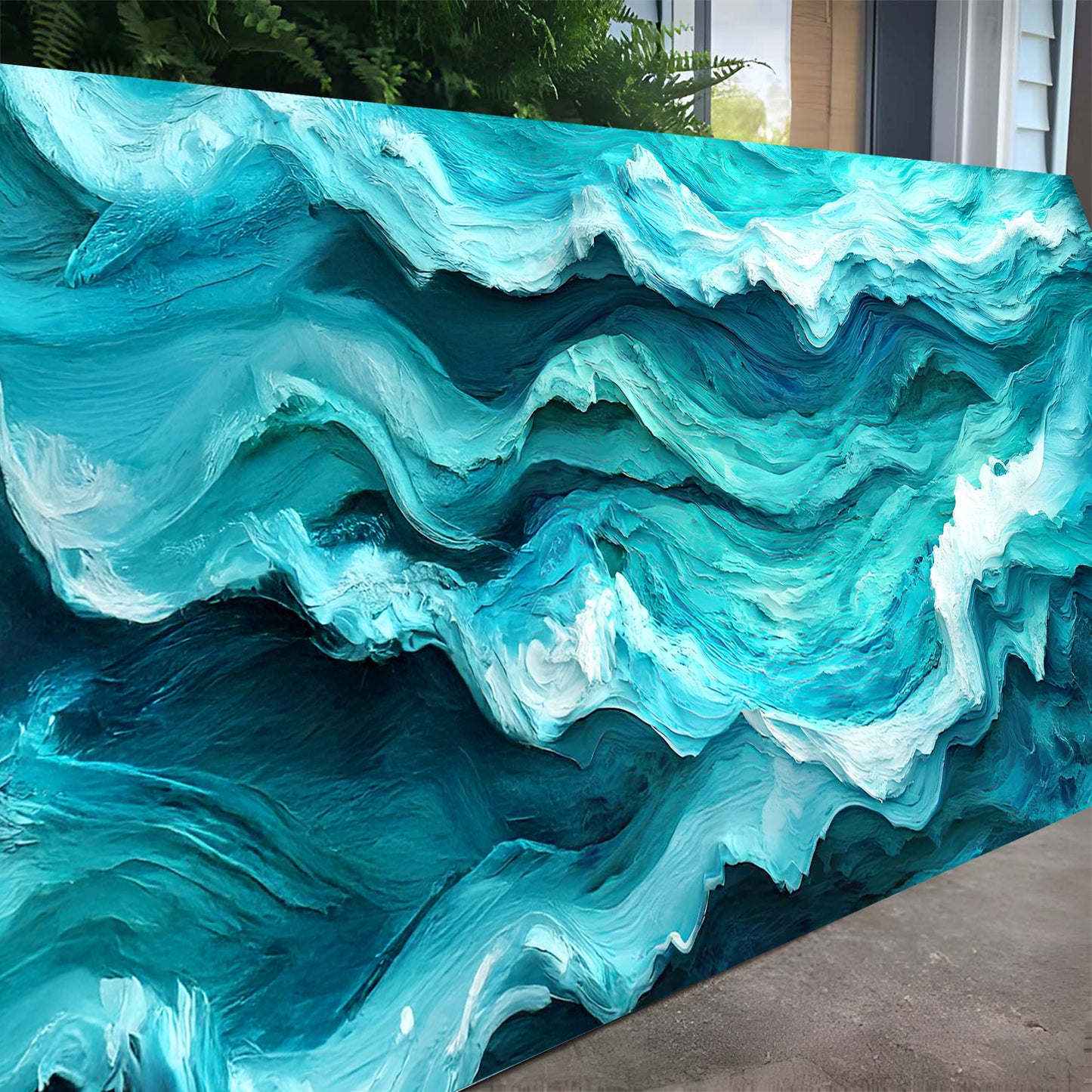 Blue Ocean Coastal Wall Art III