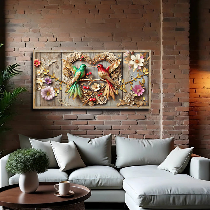 3D Hummingbirds Wall Art VII