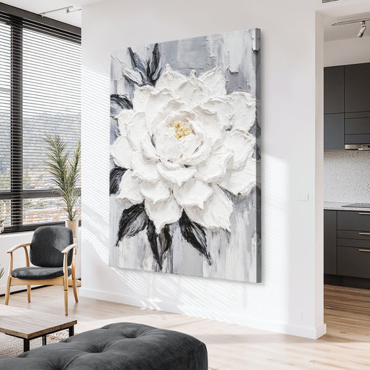 Black and White Floral Wall Art