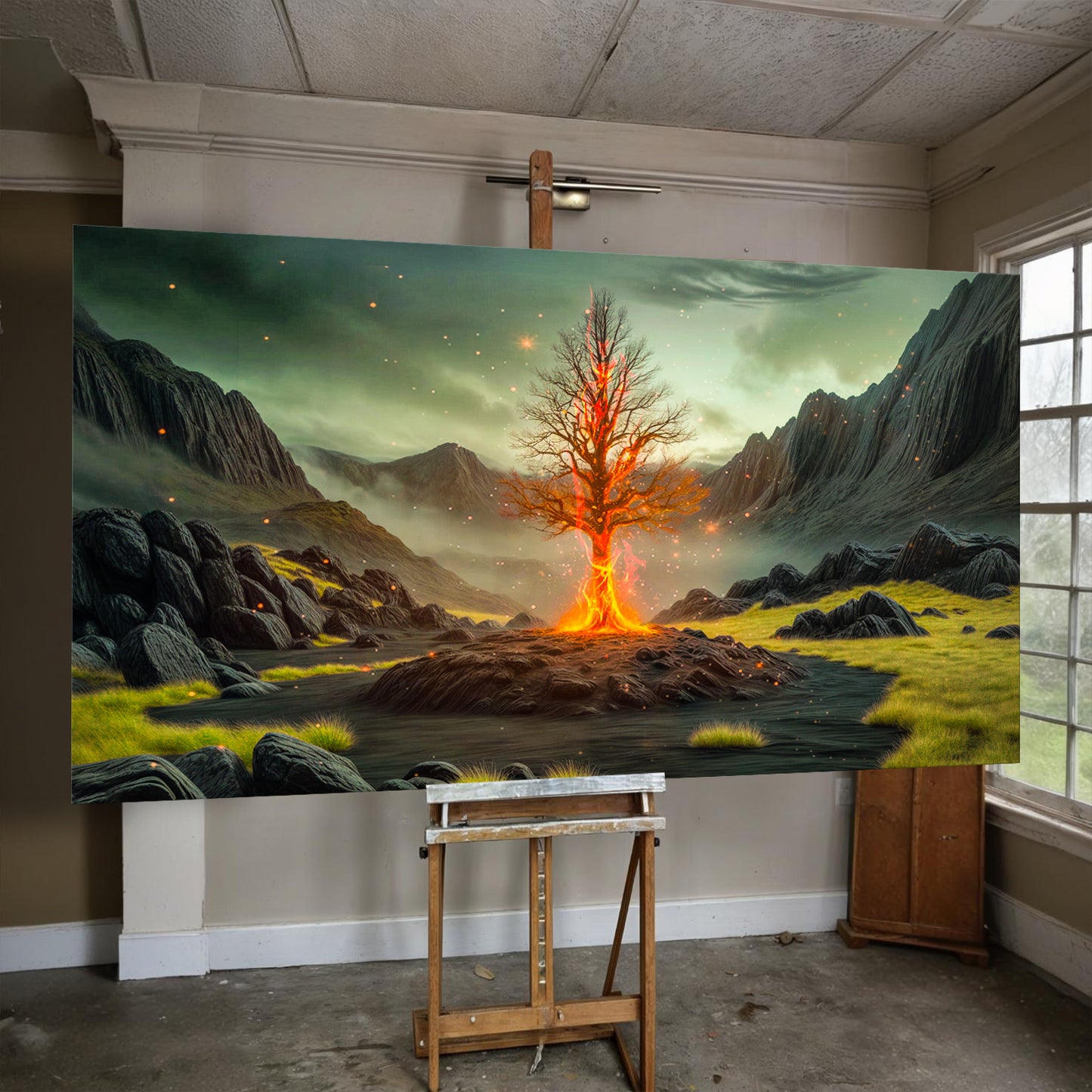 Burning Bush - Faith Wall Art X