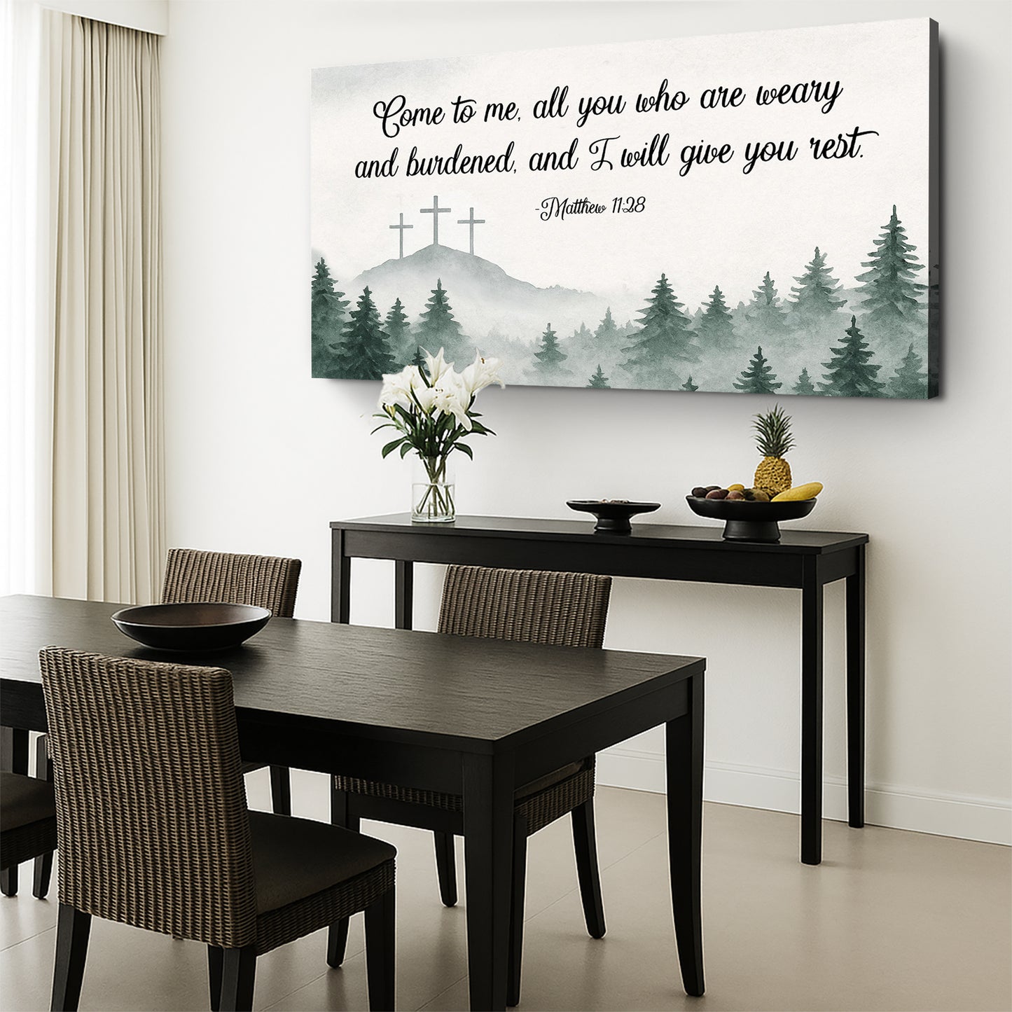 Come To Me - Matthew 11:28 Faith Sign II