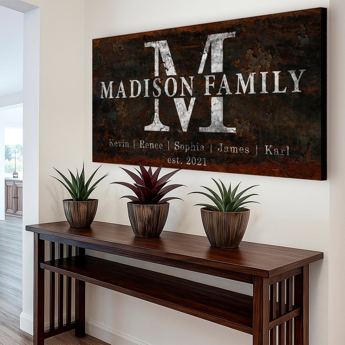 Family Sign Personalized Canvas