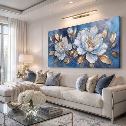 Royal Blue Peony Elegance