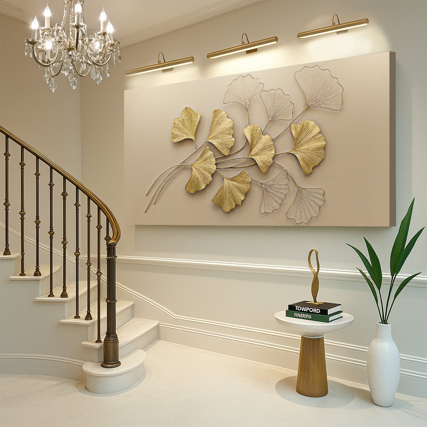 Golden Botanical Wall Art