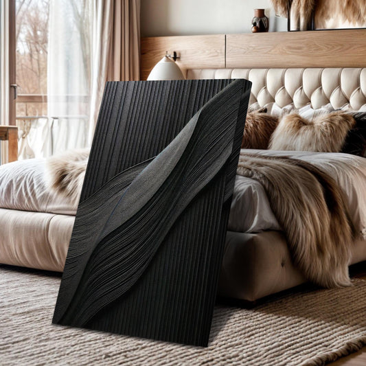 Luxury Black Minimalist Abstract Wall Art