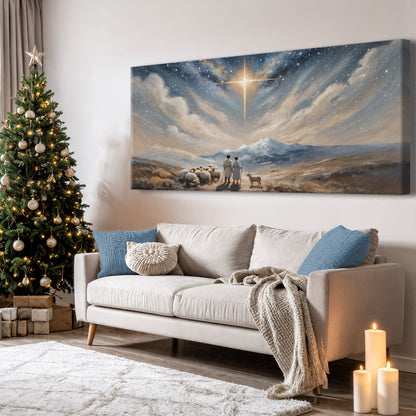 Shepherds Walking Christmas Wall Art