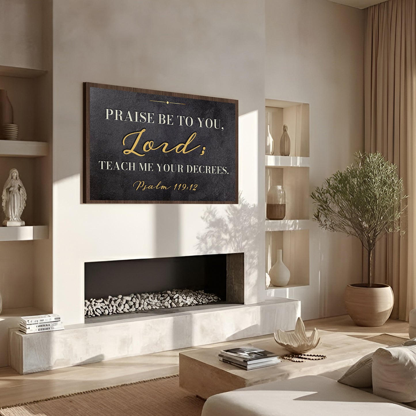 Read God's Word - Psalm 119:12 Faith Wall Sign