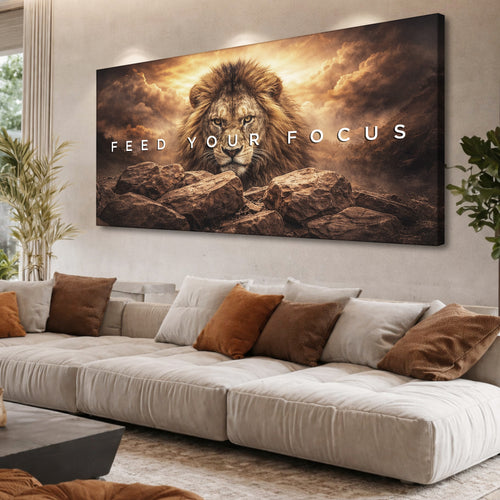 Feed Your Focus Lion Wall Sign