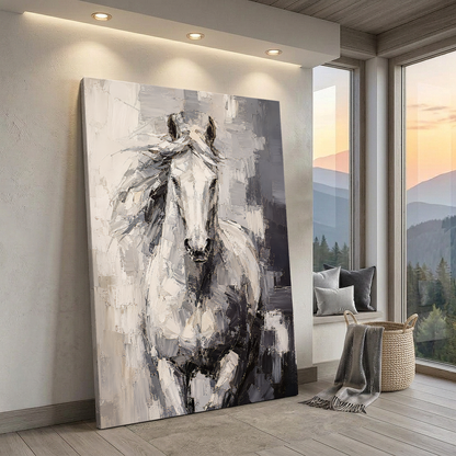 Abstract Monochrome Horse