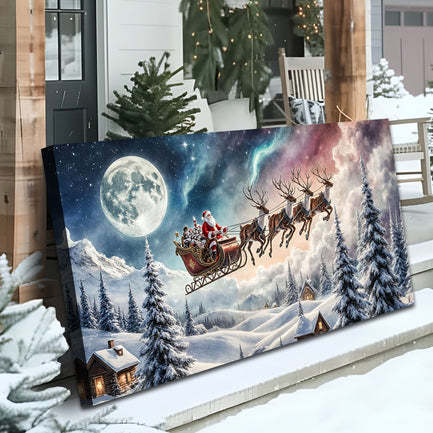 Midnight Sleigh Ride Christmas Wall Art