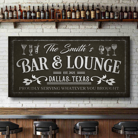 Personalized Bar and Lounge Wall Sign