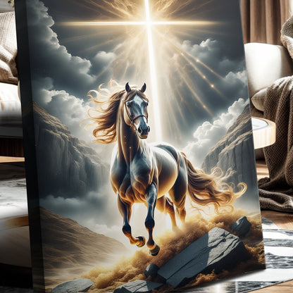 3D Horse Faith Wall Art II