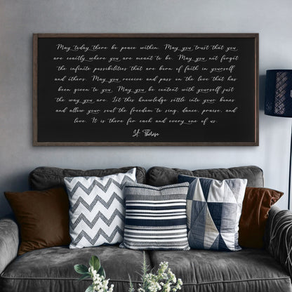 May Today There Be Peace Faith Sign II