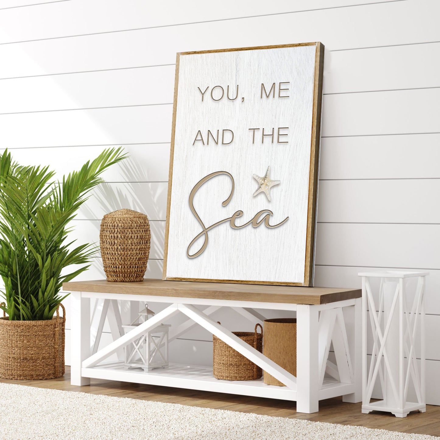 You Me and the Sea Coastal Sign V