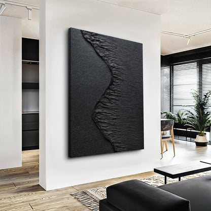 Onyx Beach Abstract Wall Art