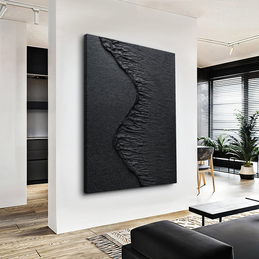 Onyx Beach Abstract Wall Art