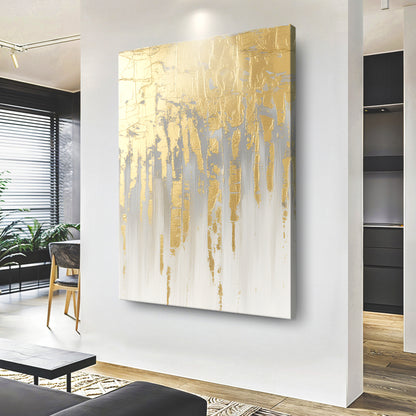 Golden Glow Texture Wall Art