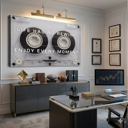 Life Has No Rewind Wall Sign
