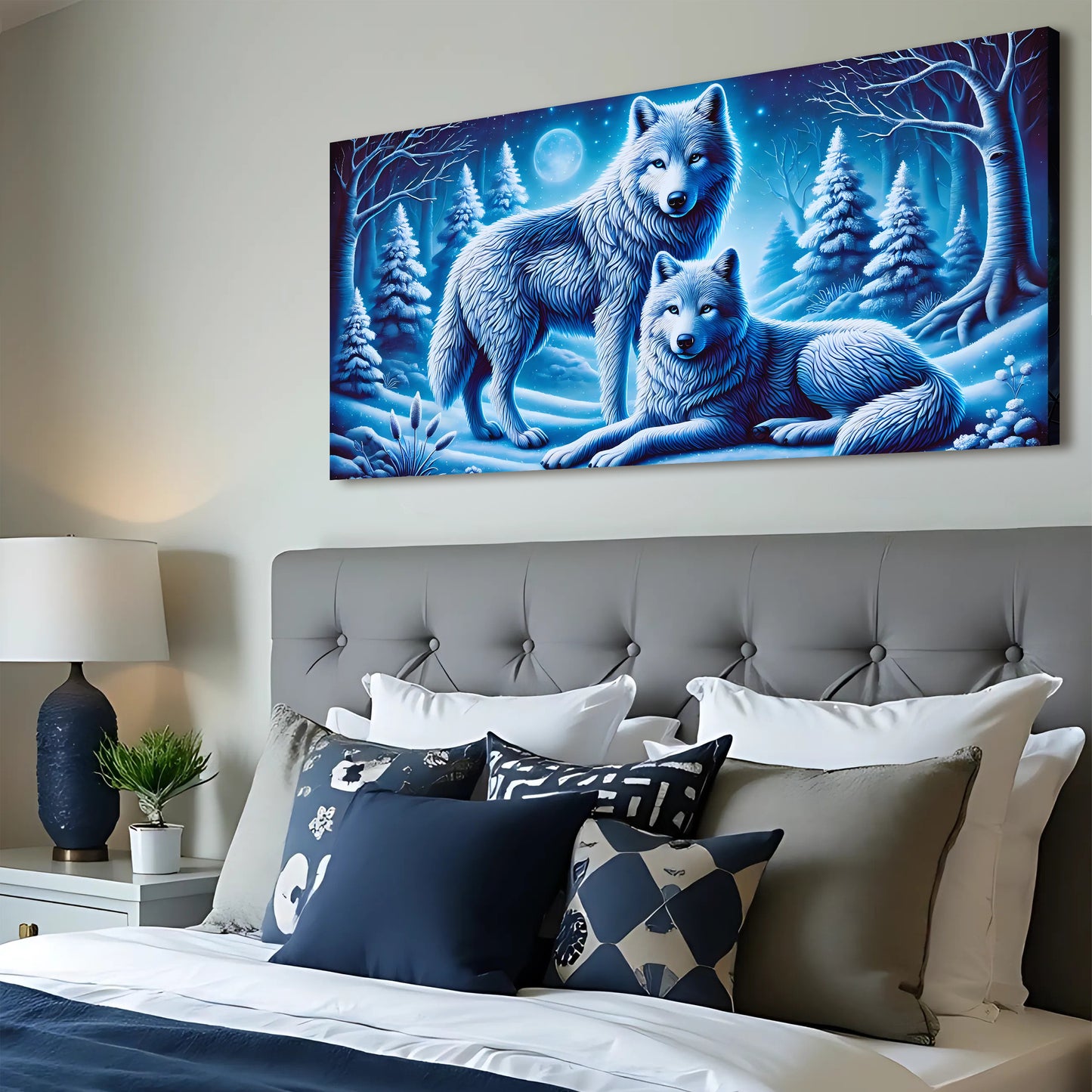 3D Wolves Wall Art II