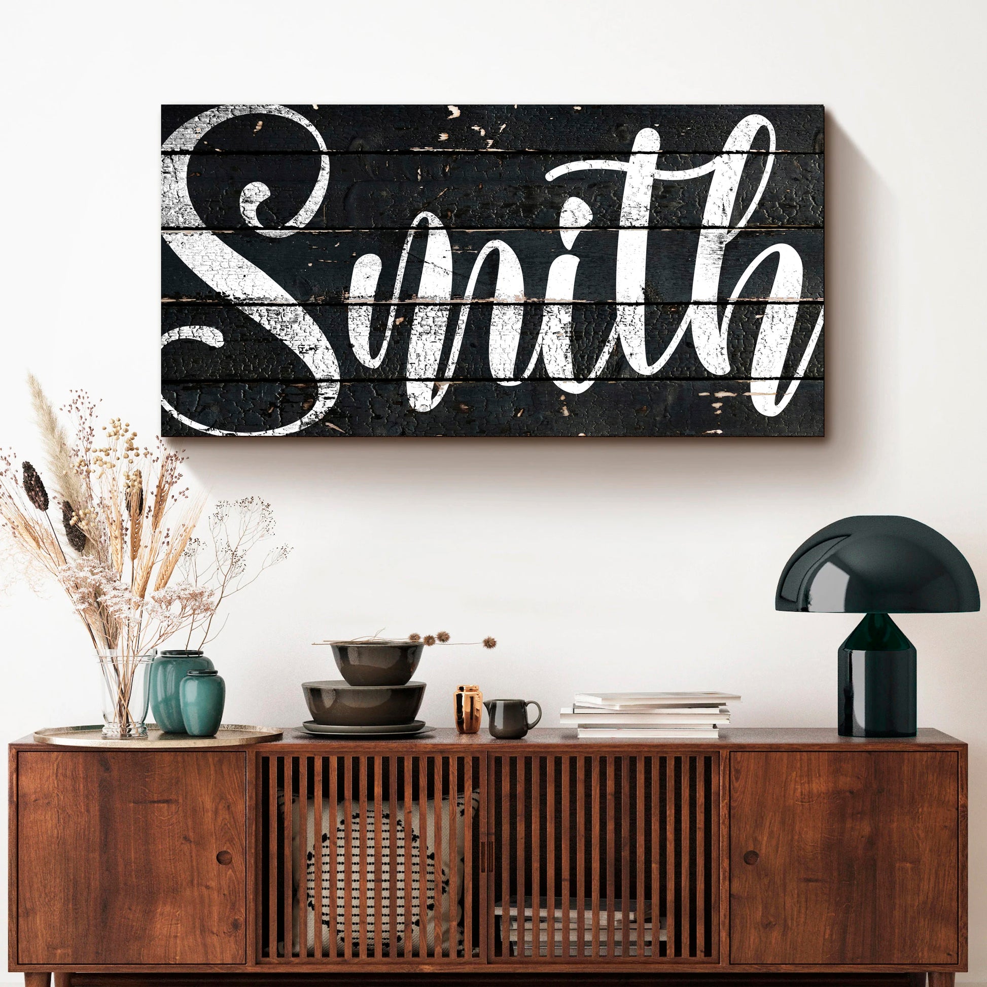 Personalized Family Last Name Wall Sign II