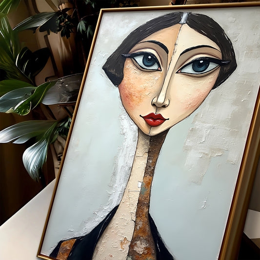 Serene Graze Figurative Impasto Wall Art