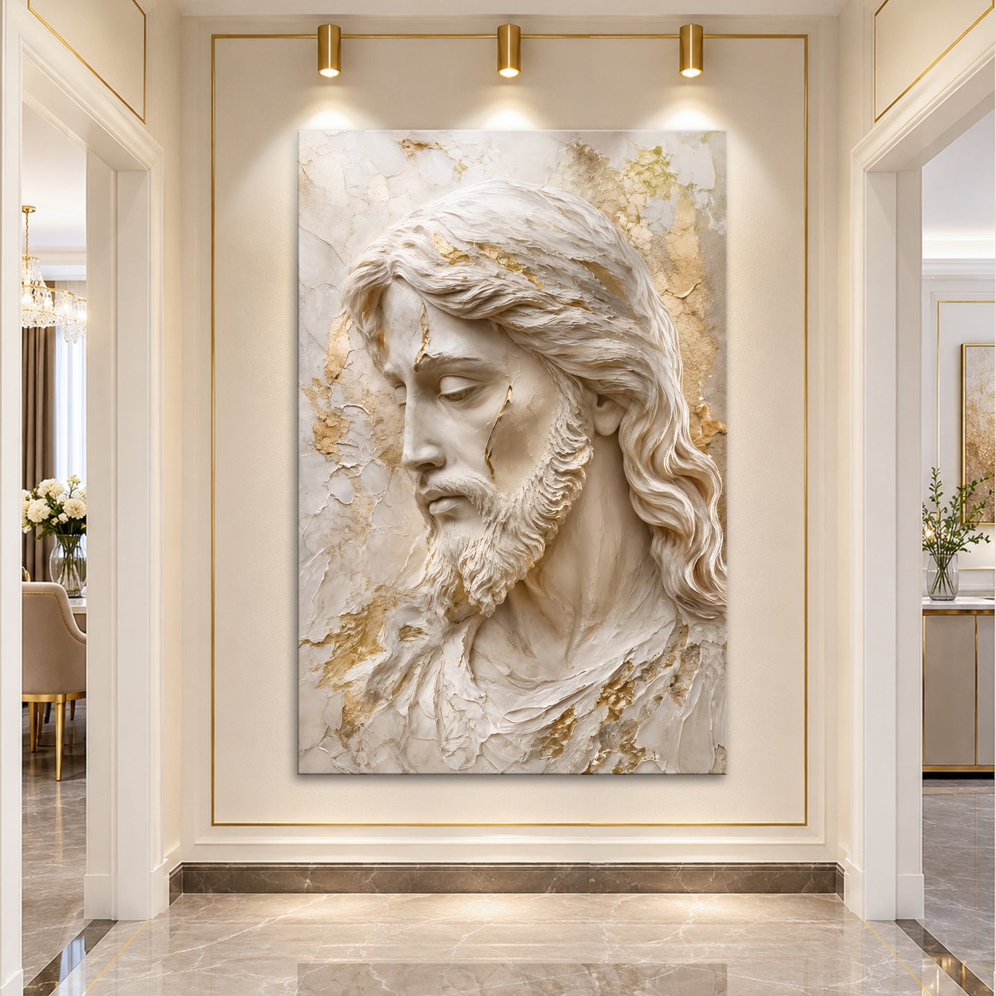 Ivory Jesus Portrait
