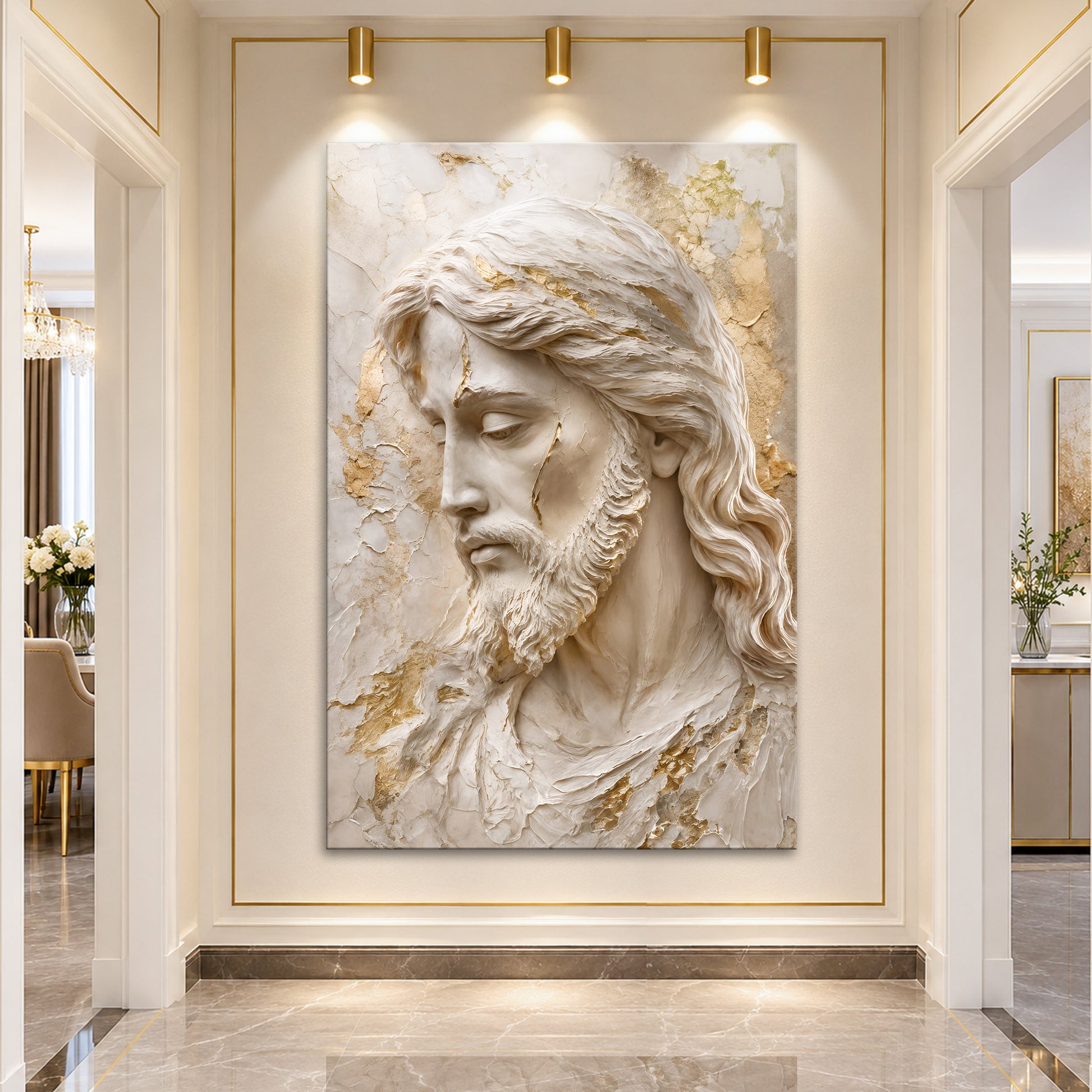 Ivory Jesus Portrait