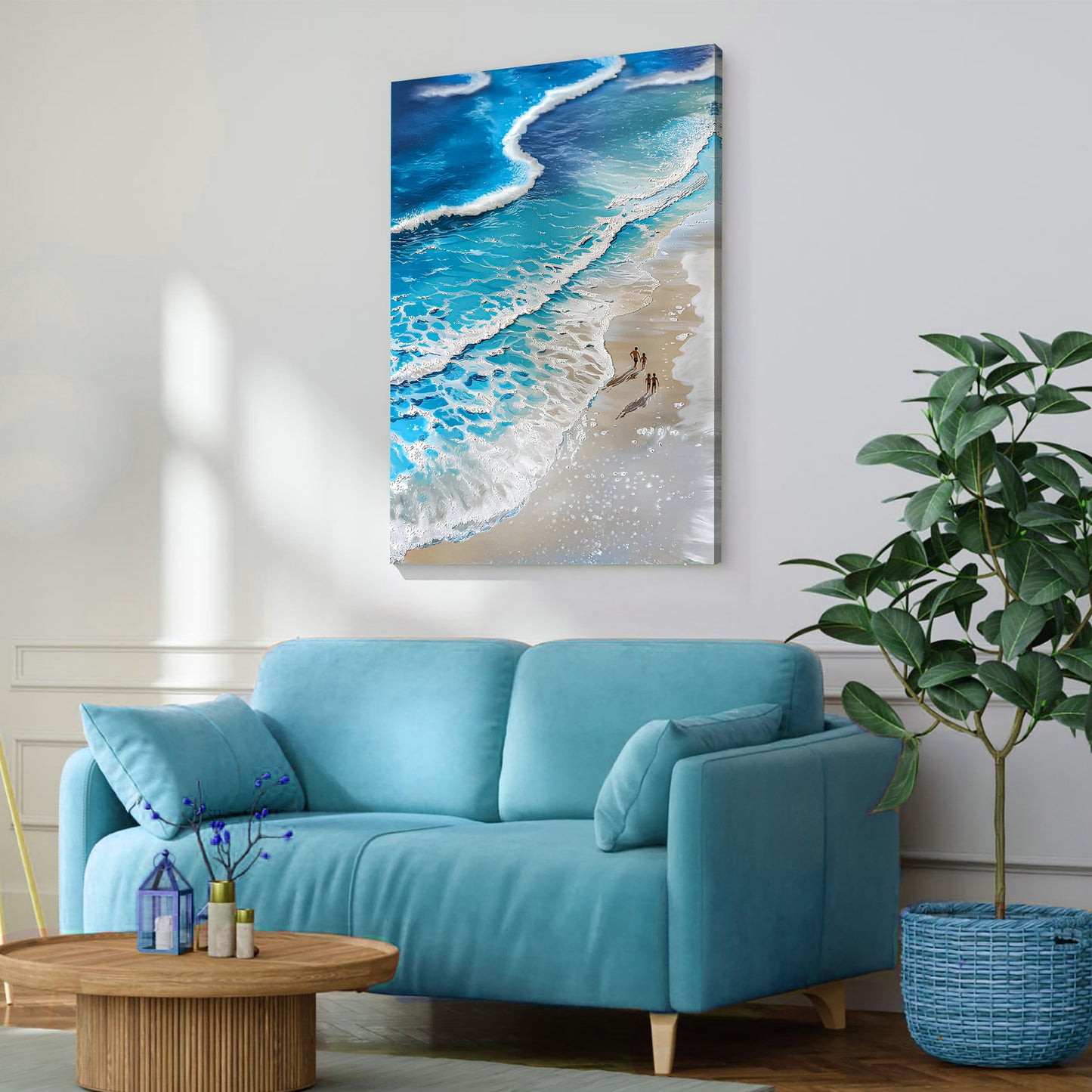 Beachfront Painting Coastal Wall Art III