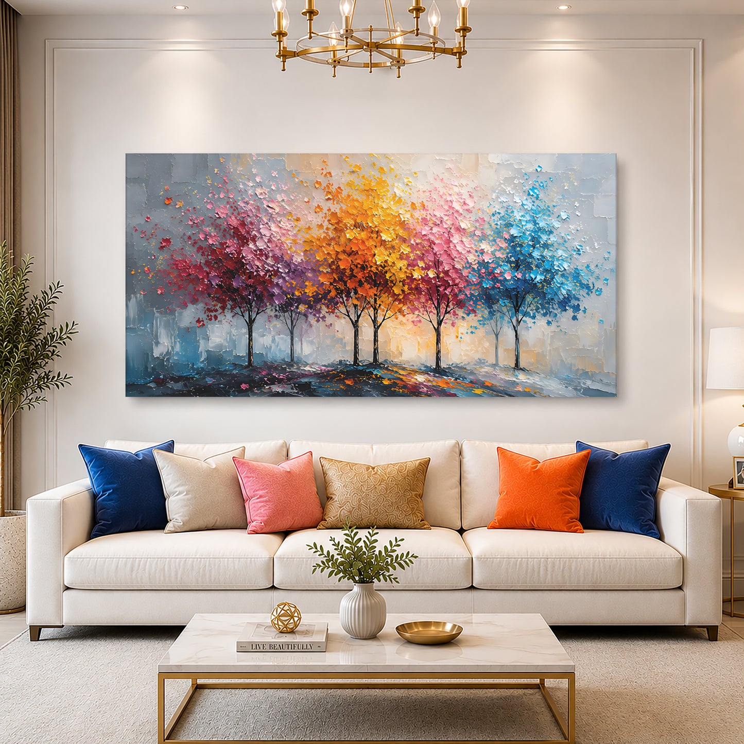 Ethereal Harmony Forest Wall Art