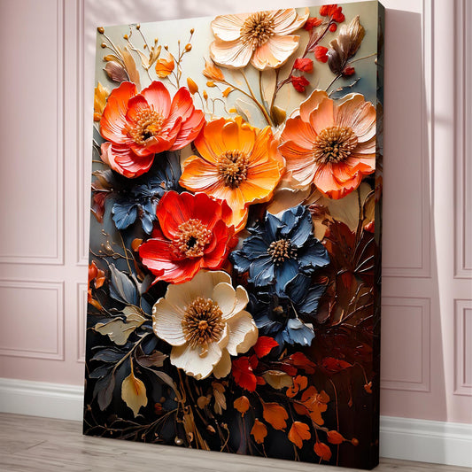 Blooming Garden Rhapsody Impasto Wall Art