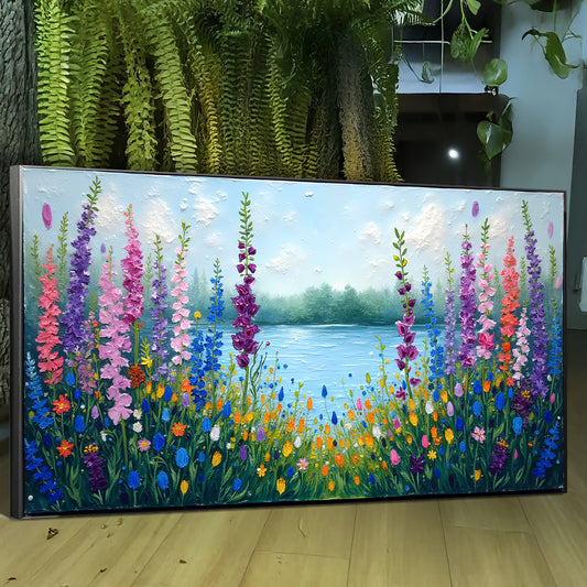 Alphine Meadow Impasto Wall Art