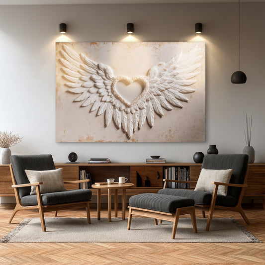 Wings of Love Abstract Wall Art II