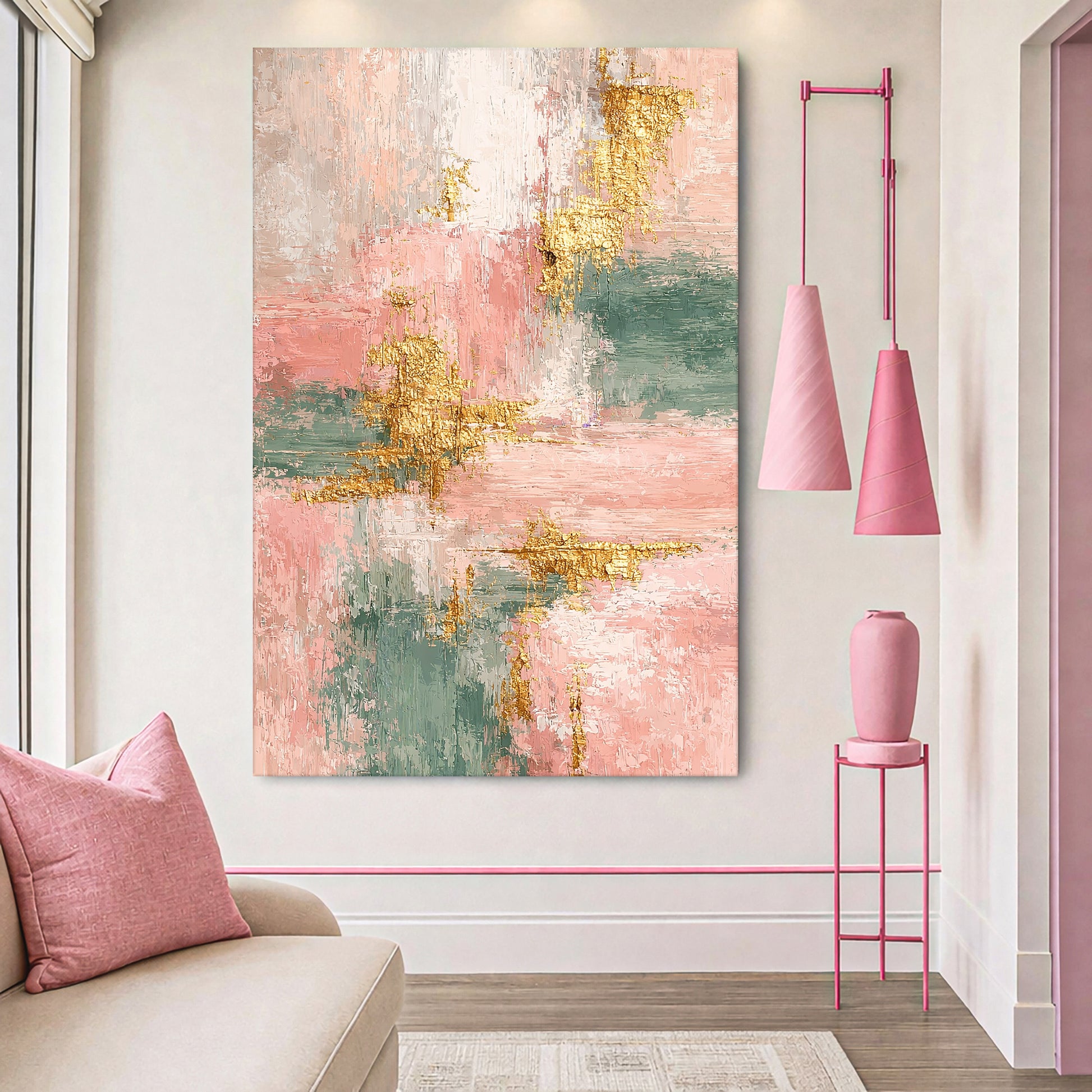 Fragments of Soft Gold Wall Art